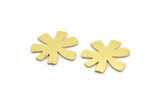 Brass Blank, 12 Raw Brass Blanks, Stamping Findings (16x18x0.80mm) A4216