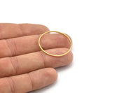 29.5mm Circle Connector, 24 Raw Brass Circle Connectors (29.5x0.80x0.80mm) A3955