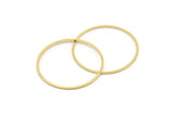 31.5mm Circle Connectors - 24 Raw Brass Circle Connectors (31.5x0.80mm) A4083