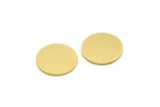 Brass Round Blank, 12 Raw Brass Round Shaped Blanks, Brass Findings, Stamping Blanks (14x1mm) A4097