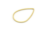 Brass Drop Connector, 50 Raw Brass Drop Connectors (25x17x0.80mm) Bs 1126