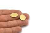 Brass Marquise Blank, 10 Raw Brass Marquise Shaped Blanks, Stamping Blanks (19.5x14.5x0.60mm) A4320