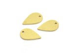 Pirinç Damla Tılsımı, 1 Delikli 24 Ham Pirinç Damla Tılsımı, Küpeler, Bulgular (14x9x0,80 mm) A4323