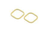 Kare Pirinç Charm, 50 Ham Pirinç Kare Bağlantı Parçası (14x0,80 mm) A4150