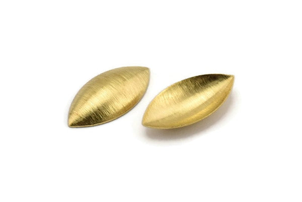Brass Marquise Blank, 50 Raw Brass Marquise Shell Blanks, Earrings, Findings (21x11mm) D941