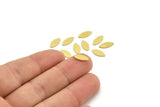 Brass Marquise Blank, 50 Raw Brass Tiny Marquise Blanks, Stamping Blanks (11x5x0.80mm) A4167