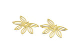 Brass Butterfly Charm, 10 Raw Brass Butterfly Shaped Charms, Earring Findings (25x36x0.60mm) A4341