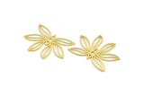 Brass Butterfly Charm, 10 Raw Brass Butterfly Shaped Charms, Earring Findings (25x36x0.60mm) A4341