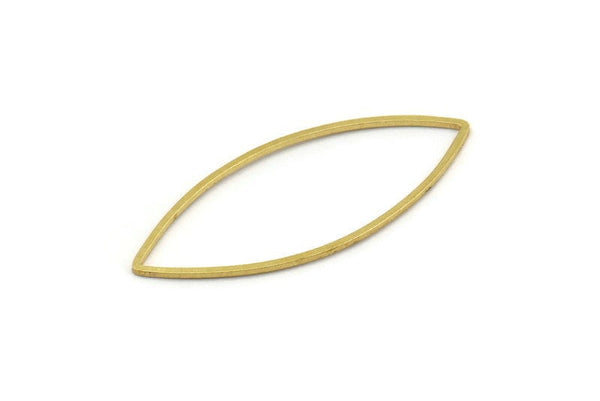 Brass Marquise Ring , 50 Raw Brass Marquise Ring, Connector, Charms (16x41x0.80mm) Bs 1167