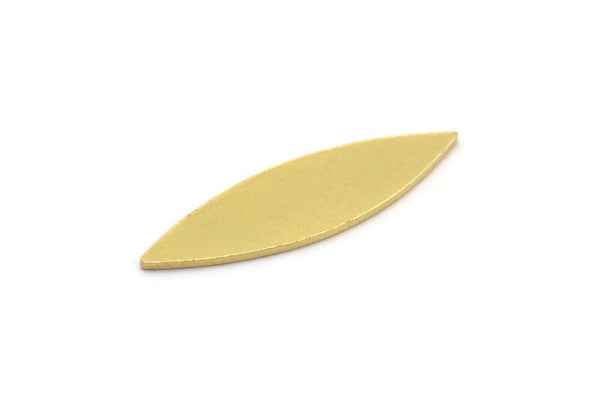 Brass Marquise Blank, 24 Raw Brass Tiny Marquise Blanks, Stamping Blanks (25x7x0.80mm) A4370