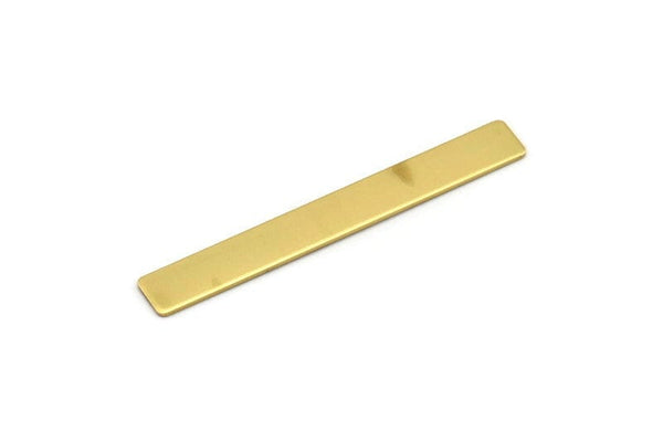 Brass Cuff Stamping Blank, 10 Raw Brass Stamping Blanks (54x7x0.80mm) B0185