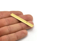 Brass Cuff Stamping Blank, 10 Raw Brass Stamping Blanks (54x7x0.80mm) B0185
