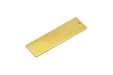 Brass Geometric Bar, 10 Raw Brass Rectangle Stamping Blanks, Customized Bar, Necklace Pendants (50x15x0.80mm) A0844
