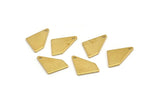 Brass Diamond Charm, 50 Raw Brass Rhombus Stamping Blanks With 1 Hole, Earrings, Findings (14x9x0,80mm) D0672