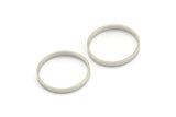 Silver Circle Connector, 24 Silver Tone Circle Connectors, Rings, Findings (20x2x0.8mm) BS 2095