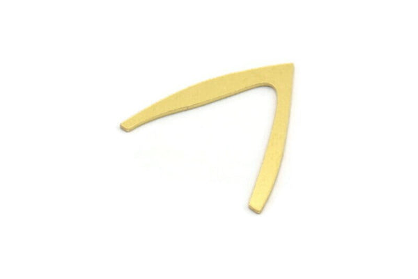 Brass Blank, 24 Raw Brass, Brass Blanks, V Shaped Blanks (21x22x0.60mm) A4478