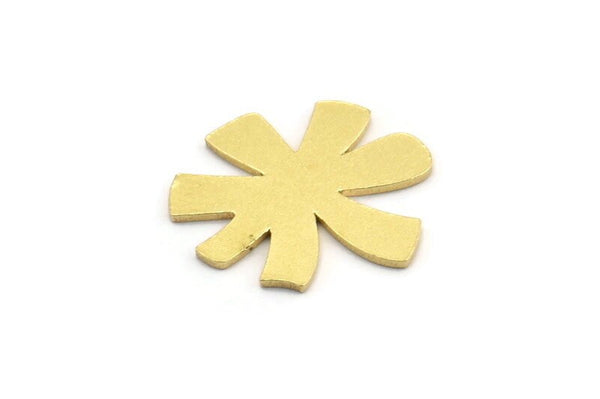 Brass Blank, 12 Raw Brass Blanks, Stamping Findings (16x18x0.80mm) A4216