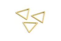 Brass Triangle Ring, 50 Raw Brass Triangle Rings, Triangle Connectors (12x14x1mm) A4237