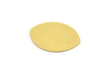 Brass Marquise Blank, 10 Raw Brass Marquise Shaped Blanks, Stamping Blanks (19.5x14.5x0.60mm) A4320