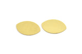 Brass Marquise Blank, 10 Raw Brass Marquise Shaped Blanks, Stamping Blanks (19.5x14.5x0.60mm) A4320