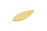 Brass Drop Blank, 24 Raw Brass Drop Blanks, Drop Charms (21x8x0.60mm) A4594