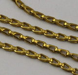 Vintage Chain, Brass Chain, 3 Feet Vintage Raw Brass Chain (3x6mm) ( Z066 )