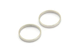 Silver Circle Connector, 24 Silver Tone Circle Connectors, Rings, Findings (17.5x2mm) BS 2421