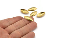 Brass Marquise Blank, 50 Raw Brass Marquise Shell Blanks, Earrings, Findings (21x11mm) D941