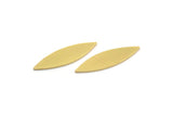Brass Marquise Blank, 24 Raw Brass Tiny Marquise Blanks, Stamping Blanks (25x7x0.80mm) A4370