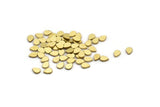 Brass Drop Blank, 250 Raw Brass Tiny Drop Blanks, Drop Charms (3x5x0.80mm) A4369