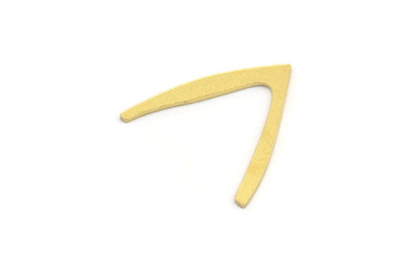 Brass Blank, 24 Raw Brass, Brass Blanks, V Shaped Blanks (18x18.5x0.60mm) A4481