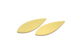 Brass Drop Blank, 24 Raw Brass Drop Blanks, Drop Charms (21x8x0.60mm) A4594