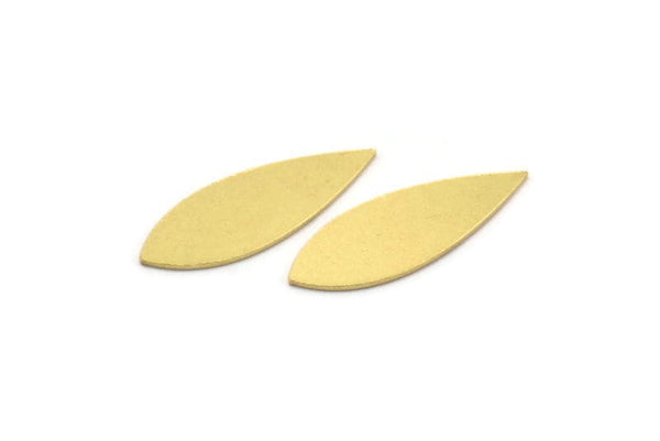 Brass Drop Blank, 24 Raw Brass Drop Blanks, Drop Charms (21x8x0.60mm) A4594