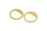 Brass Round Charm, 12 Raw Brass Round Shape Charms With 1 Hole, Charm Pendants (22x0.80mm) A4746