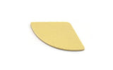 Brass Triangle Blank, 24 Raw Brass Triangle Blanks, Stamping Blanks (19x11x0.60mm) A4938