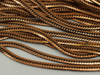 2 Meters- 6.6 Feet Vintage Copper Plated Brass Chain 4 Mm Z104