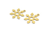 Brass Symmetry Charm, 24 Raw Brass Optical Symmetry Charms With 1 Loop, Earring Charms (18x16x0.60mm) A4951