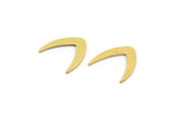 Brass Blank, 50 Raw Brass, Brass Blanks, V Shaped Blanks (11.5x11x0.60mm) A4971