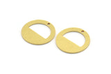 Brass Round Charm, 12 Raw Brass Round Shape Charms With 1 Hole, Charm Pendants (18x0.80mm) A4940