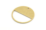 Brass Round Charm, 12 Raw Brass Round Shape Charms With 1 Hole, Charm Pendants (22.5x0.80mm) A5076