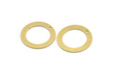 Brass Round Charm, 12 Raw Brass Round Shape Charms With 1 Hole, Charm Pendants (23x0.80mm) A5078