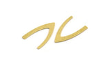 Brass Blank, 24 Raw Brass, Brass Blanks, V Shaped Blanks (20x13x0.60mm) A4748