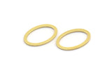 Pirinç Oval Konnektör, 100 Ham Pirinç Oval Konnektör (12,5x8x0,60 mm) A5079