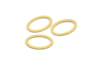 Pirinç Oval Konnektör, 100 Ham Pirinç Oval Konnektör (12,5x8x0,60 mm) A5079