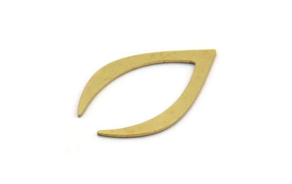 Brass Blank, 24 Raw Brass, Brass Blanks, V Shaped Blanks (22x14x0.60mm) A5118
