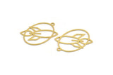 Brass Rocket Charm, 24 Raw Brass Rocket Shaped Charms With 1 Loop, Charm Pendants (27x19x0.60mm) A5158