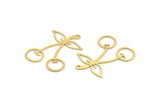 Brass Fruit Charm, 24 Raw Brass Cherry Shaped Charms With 1 Loop, Findings (29x22x0.60mm) A5200