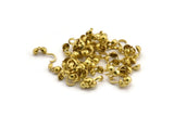 Ball Chain Connector, 50 Raw Brass Ball Chain Connector Clasps (10x3mm) Y096