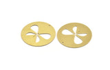 Brass Butterfly Charm, 2 Raw Brass Butterfly Charms With 1 Hole, Earring Findings (43x0.80mm) A4760