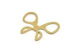 Brass Butterfly Charm, 8 Raw Brass Butterfly Shaped Charms, Earring Findings (27x35x0.80mm) A4872